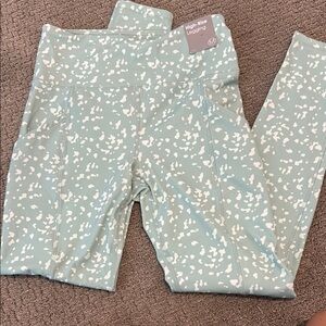 High-Waisted Leggings - Green